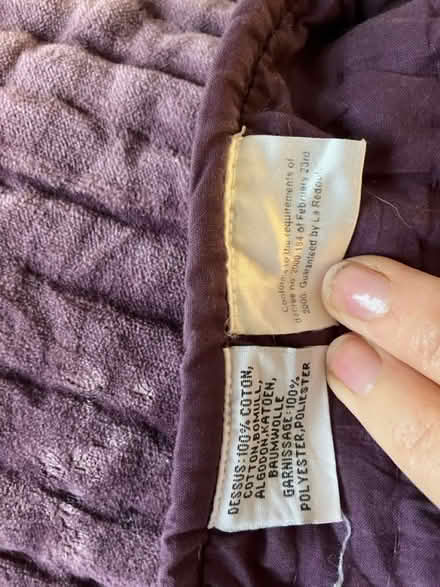 Photo of free Large purple blanket & 2 cushions (Cambridge CB5) #3