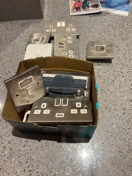 Photo of free Box of Brushed Chrome Sockets (Sidcup DA15) #1