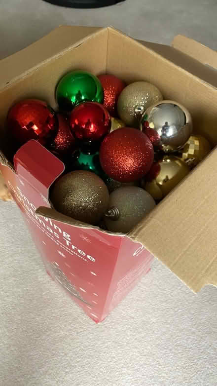 Photo of free Festive Box of Christmas Baubles (Wrecclesham GU10) #2