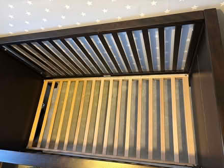 Photo of free Wooden Baby Cot (Addlestone) #2