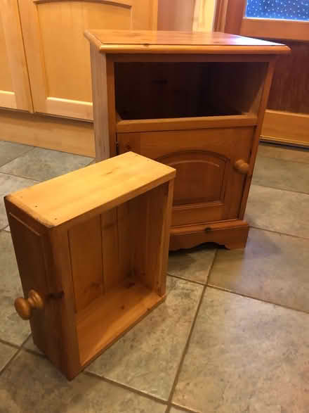 Photo of free Solid pine bedside cabinet (Garstang PR3) #4
