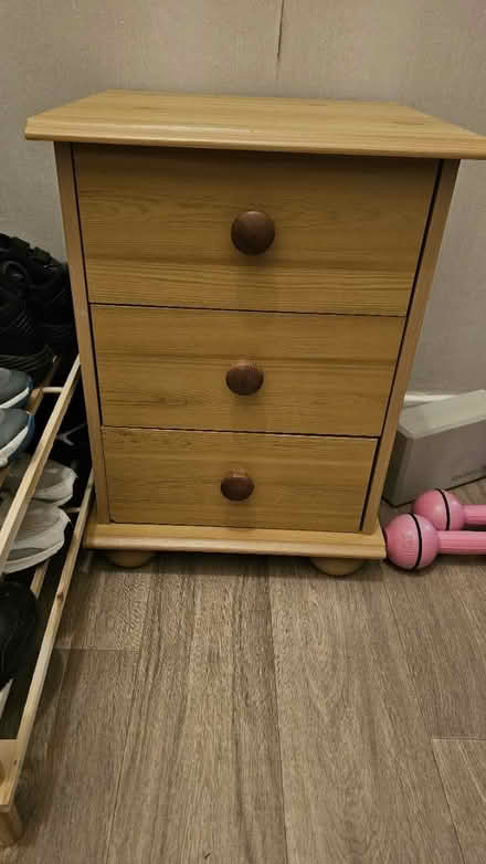 Photo of free Pine bedside chest of drawers (Sefton Park Liverpool) #1