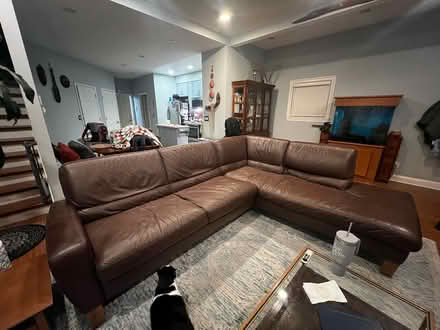 Photo of free Leather sectional couch (Alameda) (West side) #1
