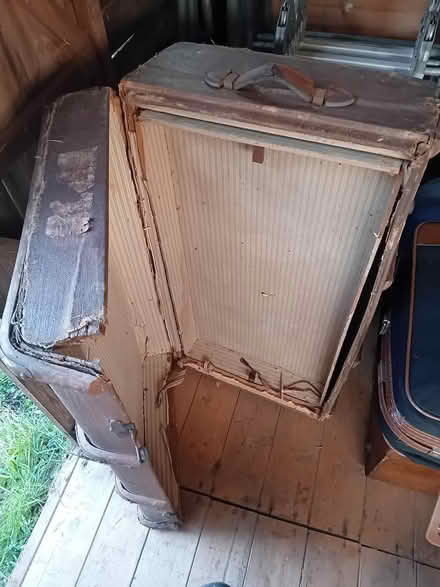 Photo of free Old wood suitcase (Selsey) #3