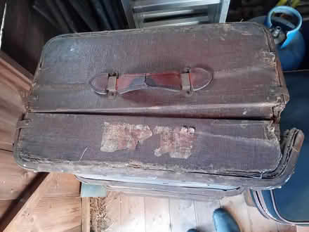 Photo of free Old wood suitcase (Selsey) #2