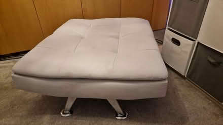 Photo of free Settee, single seater white-grey (Fratton) #3