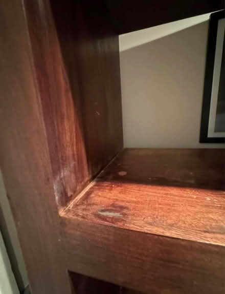 Photo of free Mahogany display shelves (SW11 Clapham) #3