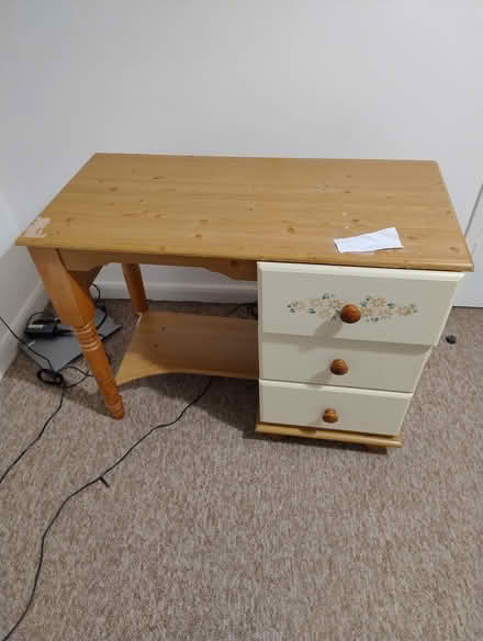 Photo of free Table with Drawer and chair (PE11) #1