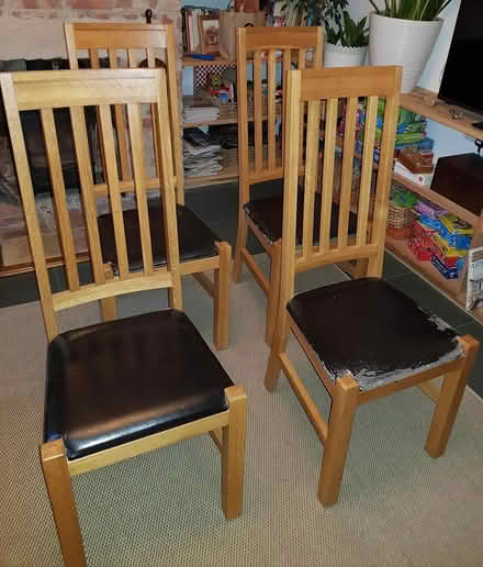 Photo of free Oak dining chairs X4 (Street BA16) #1