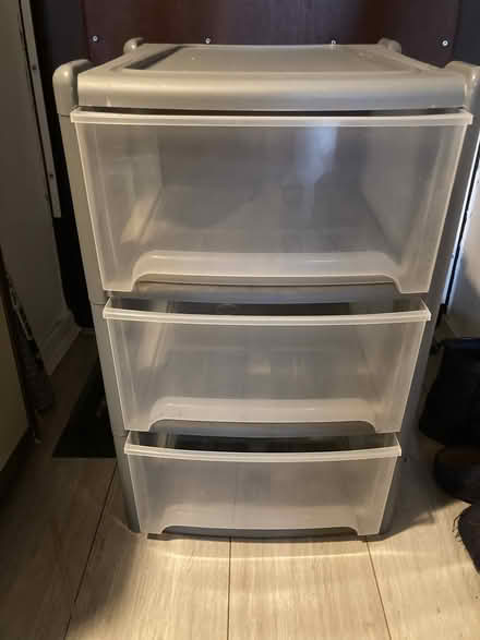 Photo of free Plastic 3 draw storage (WC2H) #1