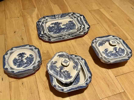 Photo of free Dining Set 19th Century Blue Willow (Loughborough, LE11) #1