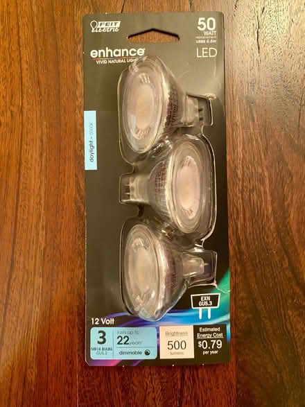 Photo of free Three 50W LED MR16 bulbs - NEW (Cabin John near Bethesda) #1