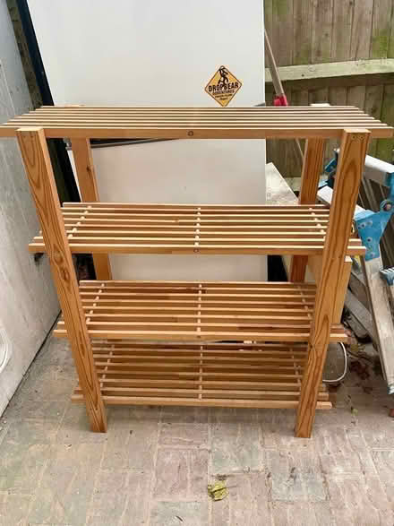 Photo of free Wooden shelf unit (Wallands Park BN7) #1