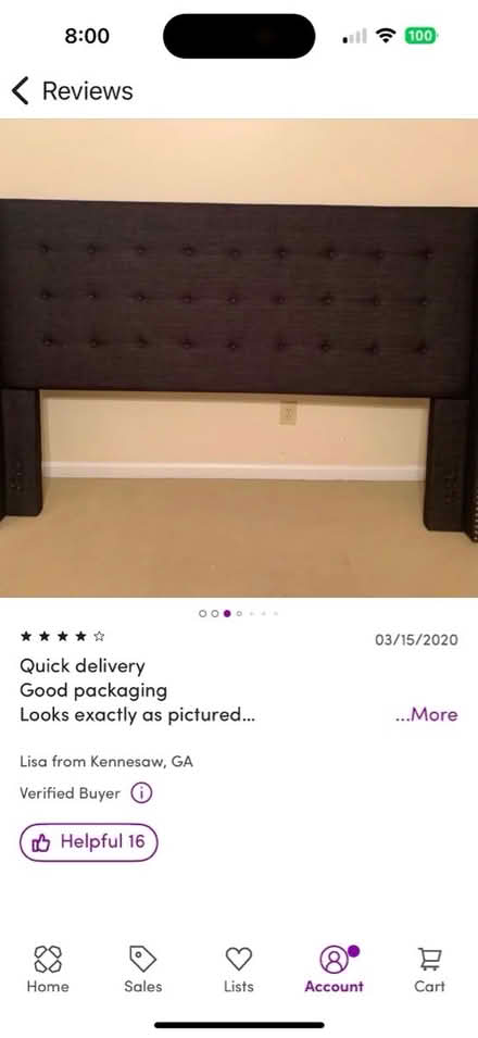 Photo of free Queen size headboard (Princeton , Riverside Dr) #1