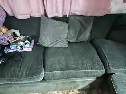 Photo of free Grey corner sofa bed settee (Newbiggin CA11) #2