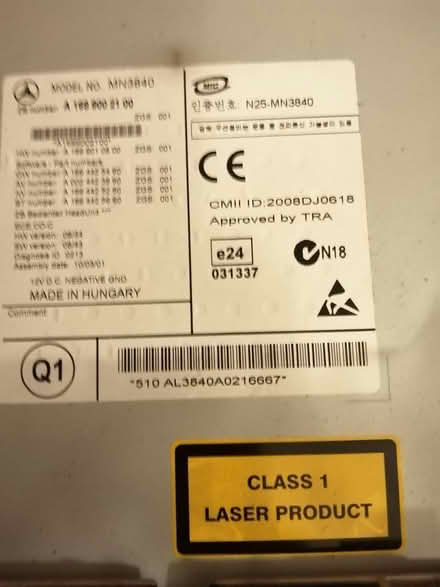Photo of free Car radio CD player (Worcester) #2