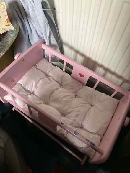 Photo of free Pink rocking doll's cradle (Hyson Green NG1) #1