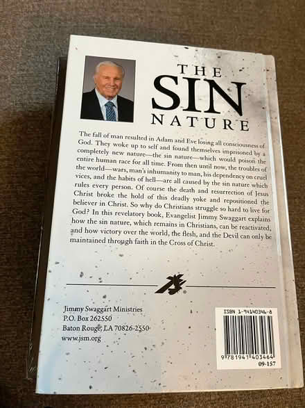 Photo of free The Sin Nature book-Jimmy Swaggart (Mohegan Lake) #2
