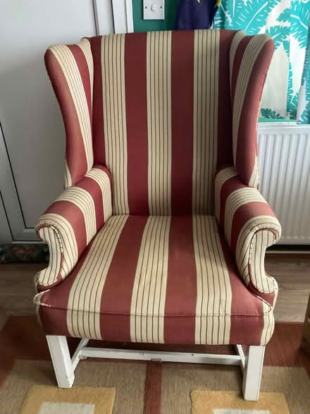 Photo of free Winged Back Upholstered Chair (Barton OX3) #1