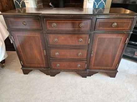 Photo of free Mahogany Veneered Reproduction Sideboard C1975-80 (Welwyn Garden City AL8) #1