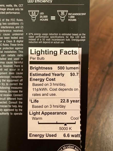 Photo of free Three 50W LED MR16 bulbs - NEW (Cabin John near Bethesda) #4