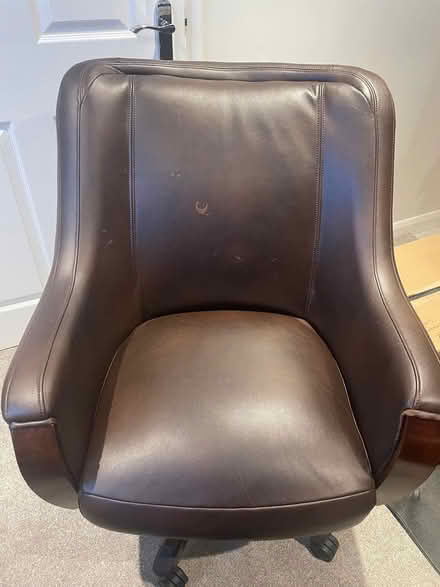 Photo of free Lazyboy Leather swivel armchair and footstool (West Derby L12) #1