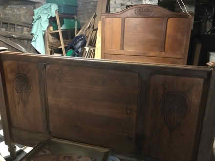 Photo of free Victorian oak bed base (BN16EB) #1