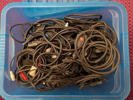 Photo of free Box of cables (Harpur Hill SK17) #1