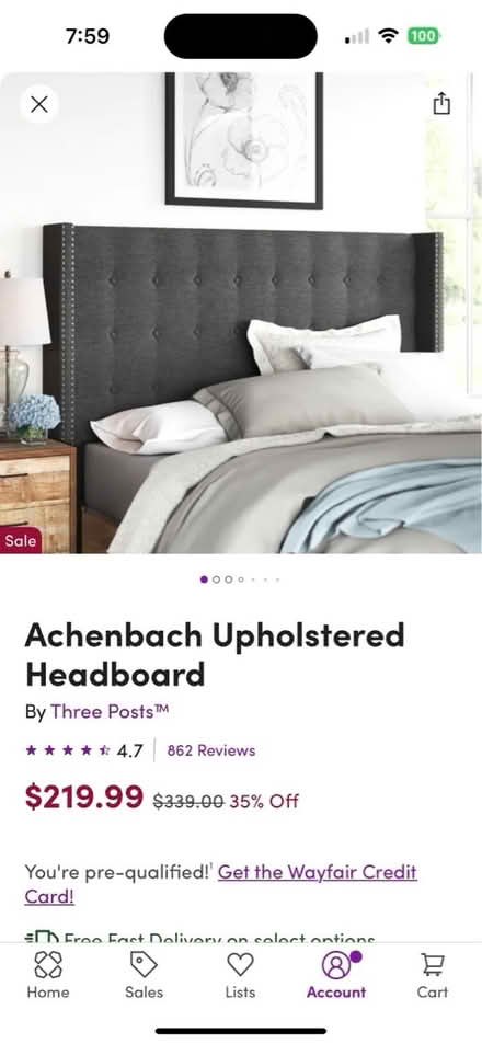 Photo of free Queen size headboard (Princeton , Riverside Dr) #2