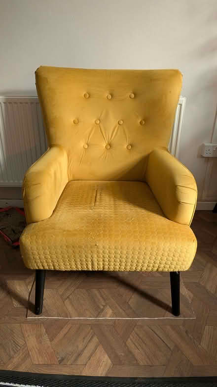 Photo of free Velvet Accent Chair (Lawrence Weston BS11) #1