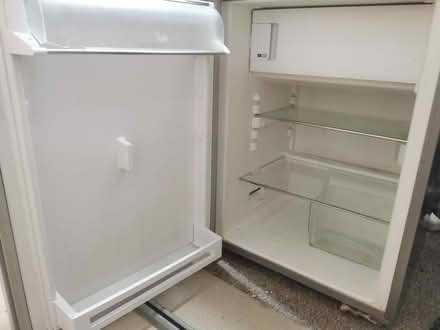 Photo of free Small stainless fridge/freezer (Brook Green, w14) #3