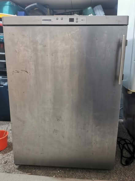 Photo of free Small stainless fridge/freezer (Brook Green, w14) #1