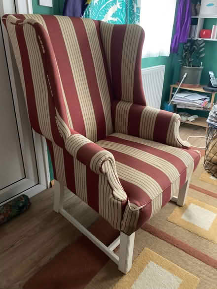 Photo of free Winged Back Upholstered Chair (Barton OX3) #3