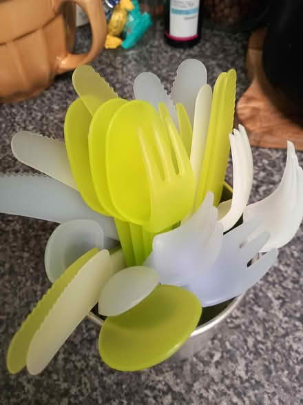 Photo of free plastic picnic utensils (Wrenbury nr Nantwich) #1