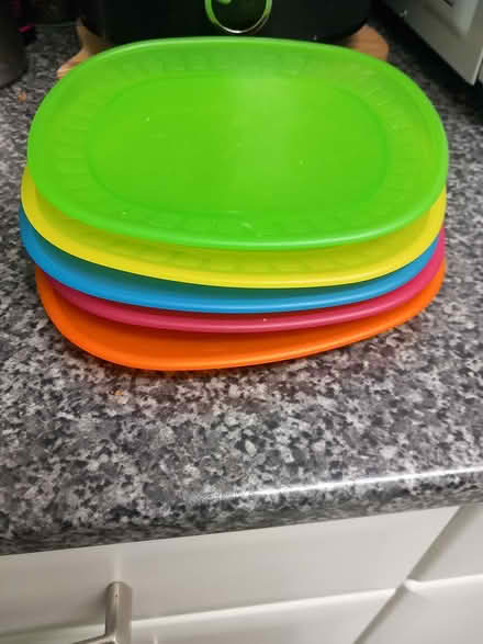 Photo of free 5 children coloured plates (Wrenbury nr Nantwich) #1