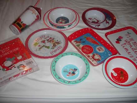 Photo of free Christmas kids plastic plates etc (Portchester PO16) #2