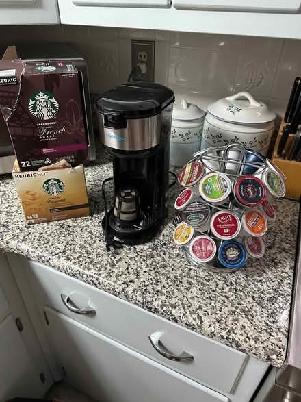 Photo of free Keurig type coffee maker and pods (Mt Pleasant PA) #1