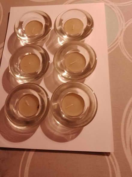 Photo of free 12 glass tealight holders (Isleworth TW7 Near Rugby Gd) #1