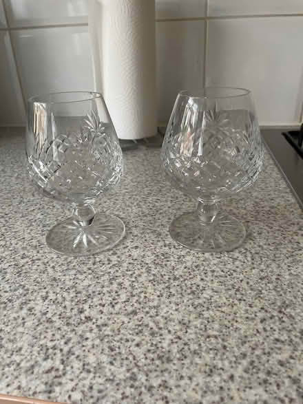 Photo of free Two crystal brandy glasses (Newbury - RG14) #1