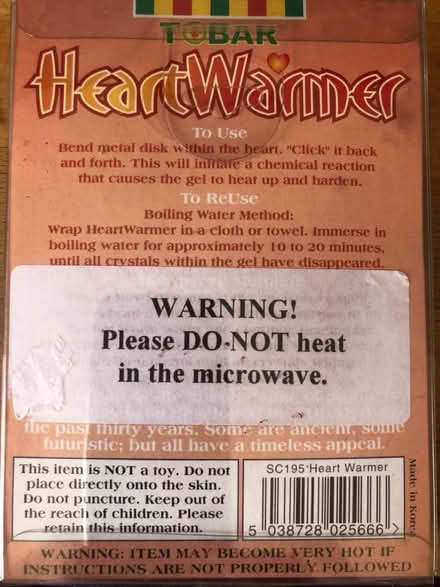 Photo of free Hand warmer (Cripps Corner Rd TN32) #2