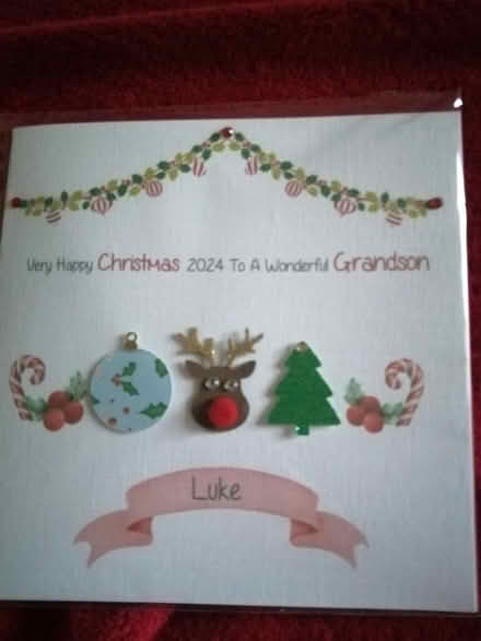 Photo of free Christmas card Grandson Luke (Worcester) #1