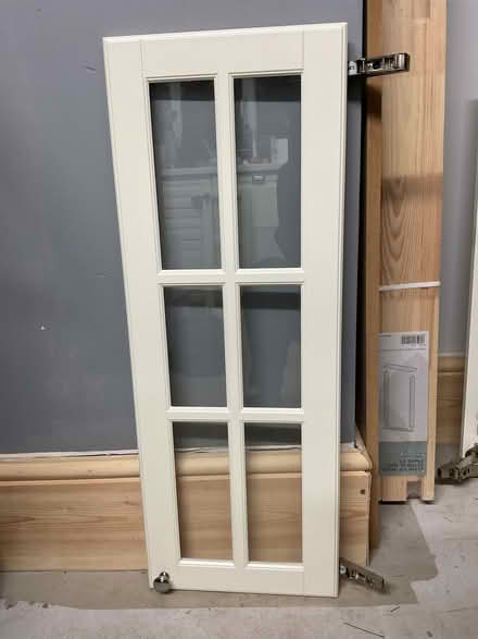 Photo of free 2 doors with hinges Ikea Bodbyn, off white 30x80 cm (Woodcote RG8) #3