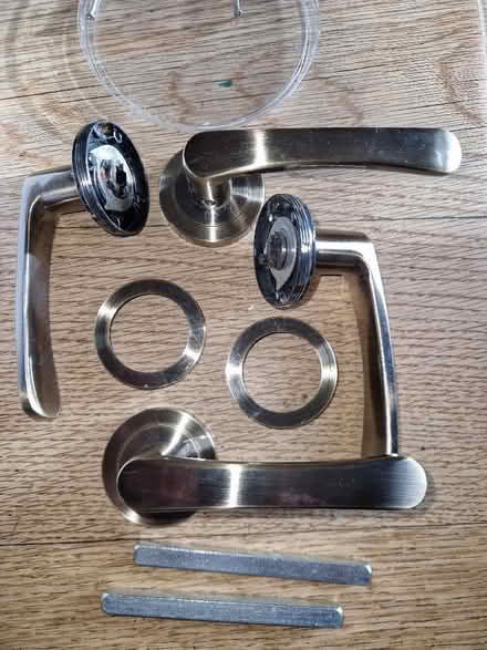 Photo of free Door handles,satin finish x4 (New Malden KT3) #1