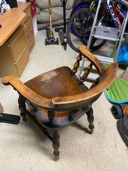 Photo of free Old fashioned wooden armchair (Southmoor OX13) #1