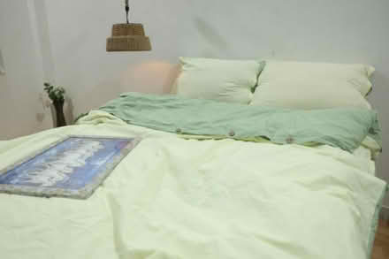 Photo of free Sage green and yellow bedding set (Abingdon) #1