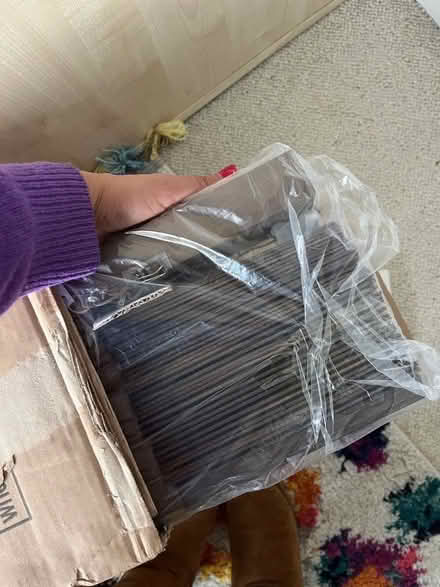 Photo of free New unused 110 x 160 Venetian wood effect blind (Pentrefelin LL52) #4