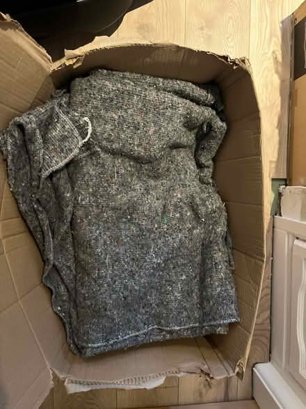 Photo of free Box of moving blankets (8) (Norton-Lees, S8) #1