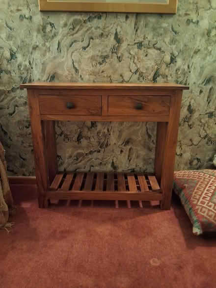 Photo of free Wooden Consol (has watermarks) (Bedlington Station, NE22) #1