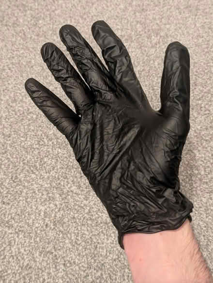 Photo of free Black Nitrile Gloves Pack X-Large (RG30 2PG) #2