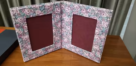 Photo of free Fabric covered dual photo frame (Kenson Park) #1